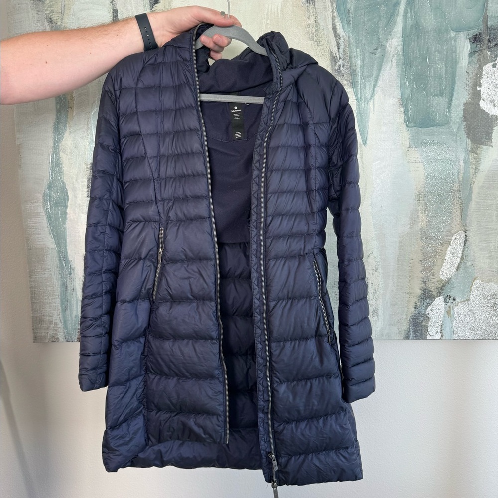 Lululemon Brave The Cold Jacket - navy - Size 4